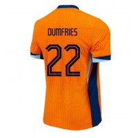 Camisa de time de futebol Holanda Denzel Dumfries #22 Replicas 1º Equipamento Europeu 2024 Manga Curta